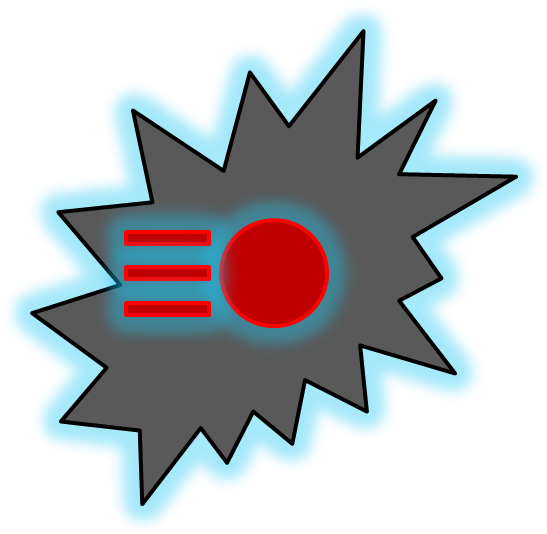 Destructive Items Are Black Explosions With A Red Bullet - Avanchy Apple 8 Corer Slicer Wedger Plus 3 In 1 Avocado (566x555), Png Download