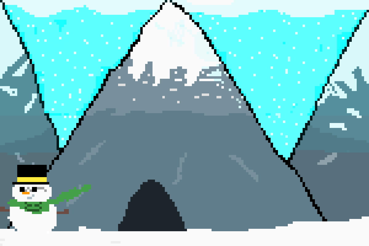 Snowy Mountains - Illustration (1200x800), Png Download