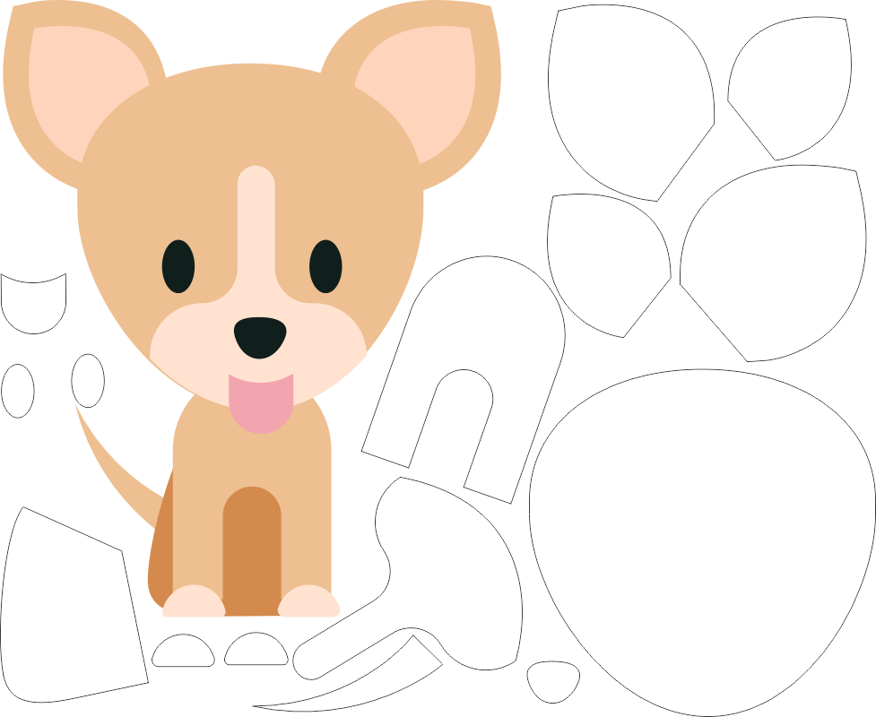 Molde De Cachorro, Moldes De Animais, Moldes, Vetor - Molde Cachorro Pinscher Feltro (977x800), Png Download