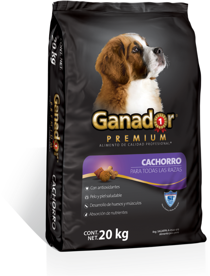 Croquetas Ganador Premium Cachorro (851x1024), Png Download
