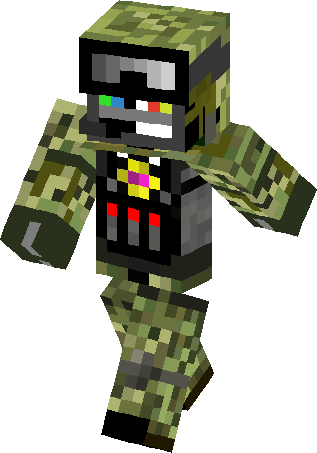 Tv Man In Army Skin - Tv Man Minecraft Skin (317x453), Png Download
