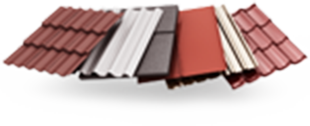 Pick Your Roof Colour - Metal Roofing Tile Png (625x254), Png Download