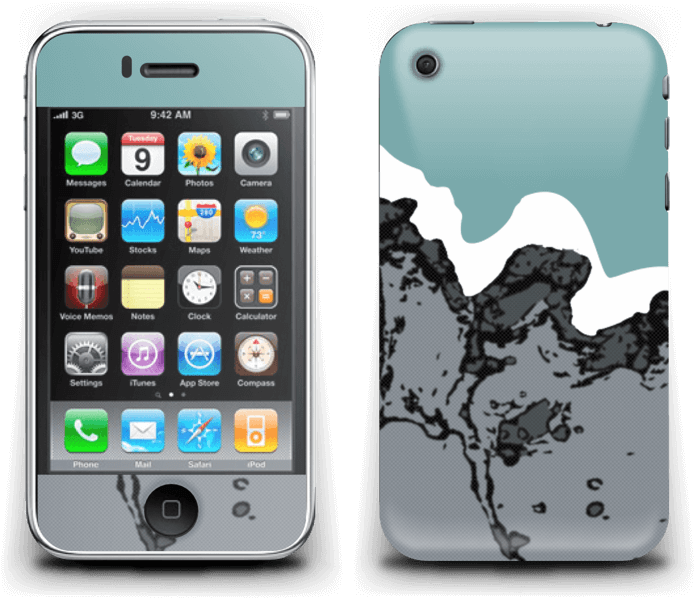 Fake Snow Mountain - There Such Thing As An Iphone 3 (800x641), Png Download