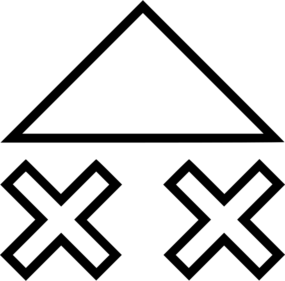 Png File - Cross Sign White (980x966), Png Download