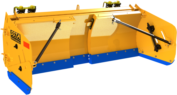 Front Plow T 6 10 Hydraulic Angle Hinged Snow Wings - Vehicle (1000x563), Png Download