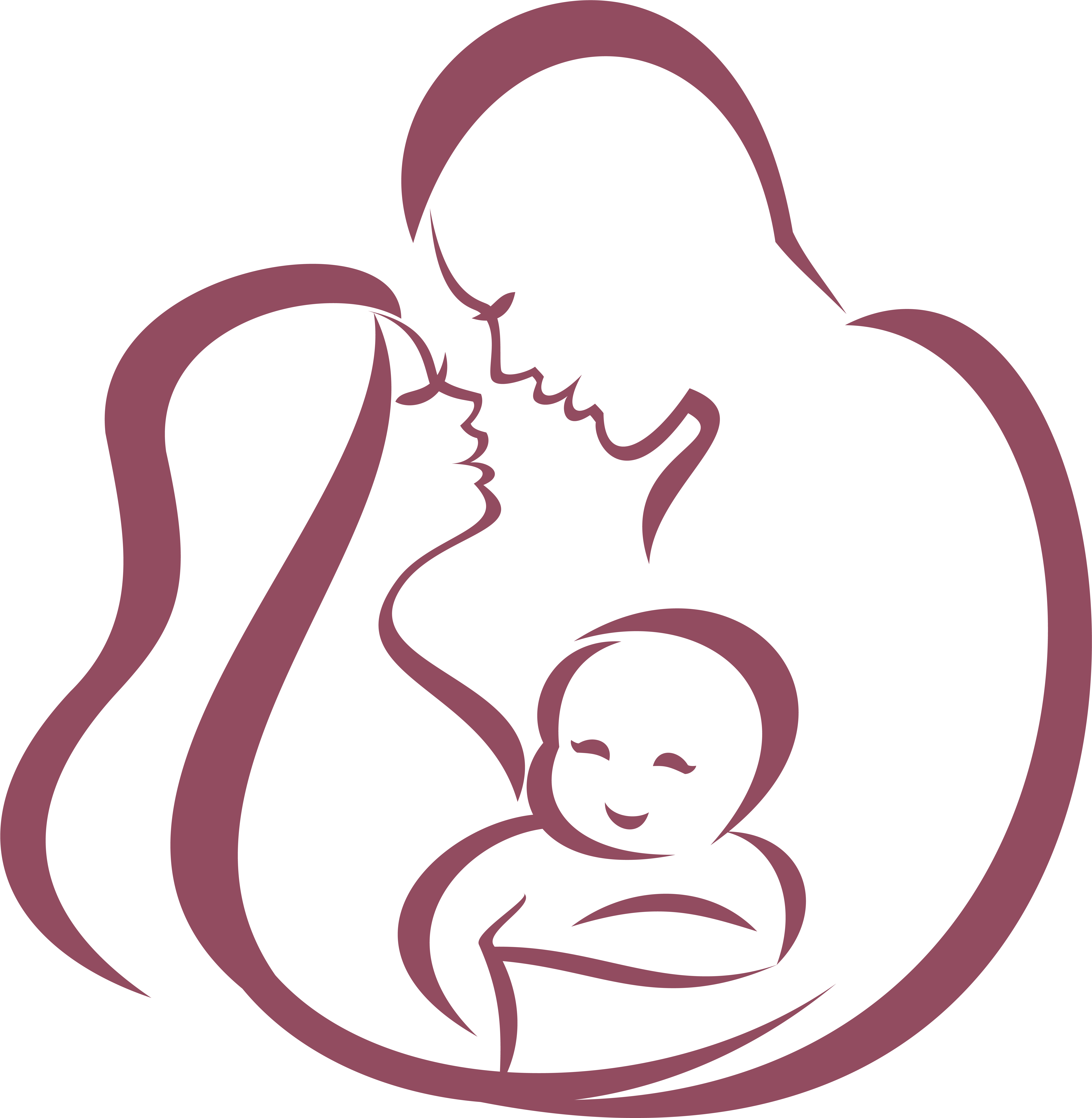 Family Symbol Infant Euclidean (7080x7168), Png Download