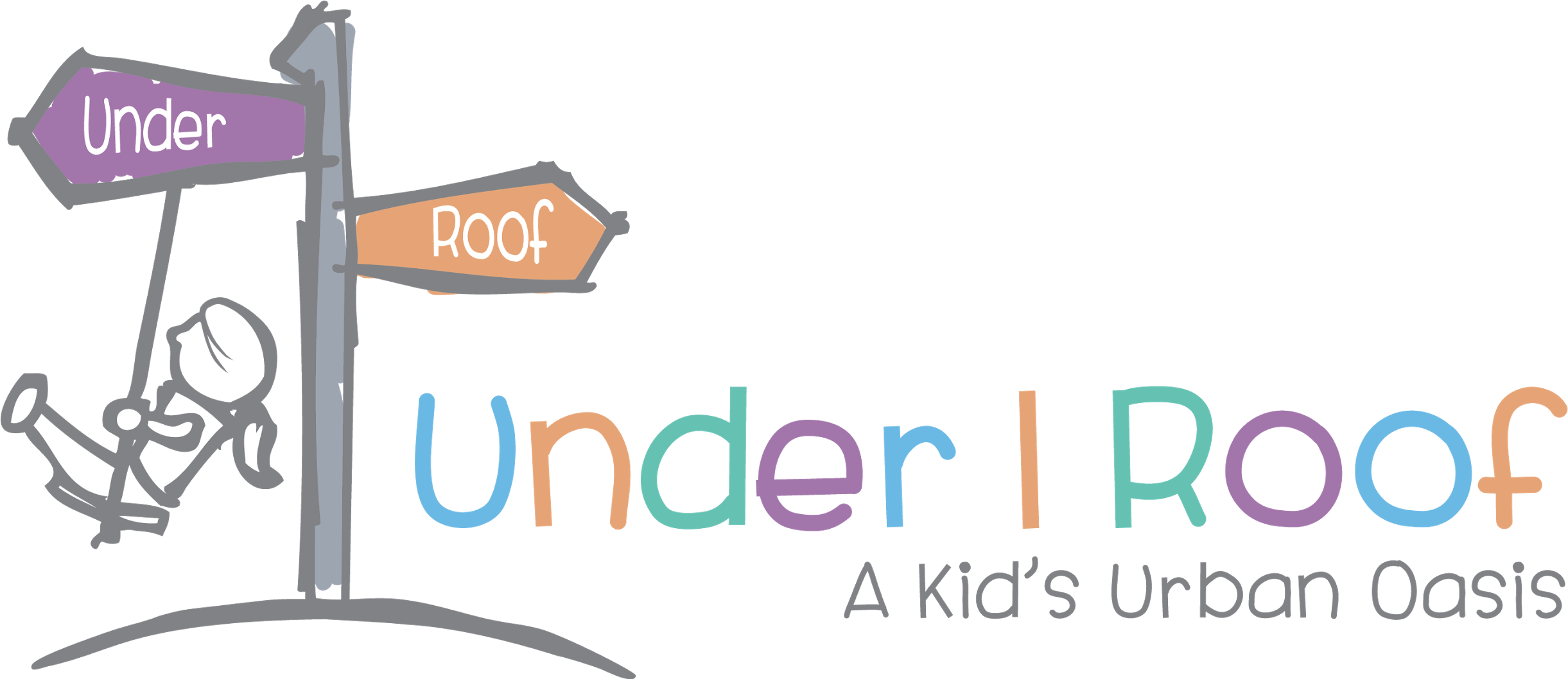 Under 1 Roof: A Kid's Urban Oasis (2464x1057), Png Download