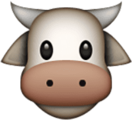 Free Png Ios Emoji Cow Face Png Images Transparent - Emoji De Vaca Png (480x502), Png Download
