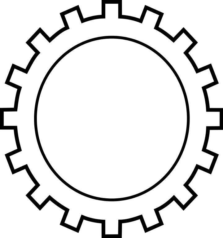 File - Engrenagem Br - Svg - Radharaman Institute Of Technology And Science (720x768), Png Download