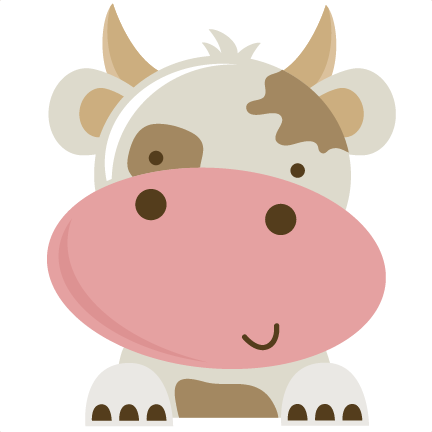 Fancy Cow Face Clipart Cow Svg File Cow Svg Cut File - Convite Fazendinha Rosa Para Editar (432x432), Png Download
