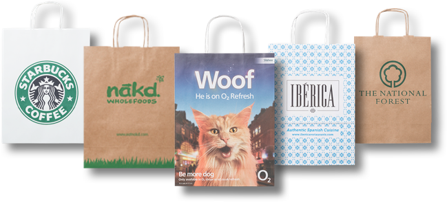 Kraft Twisted Handle Paper Bags - Do4u Cotton Linen Home Decor Sofa Throw Pillow Cover (649x294), Png Download