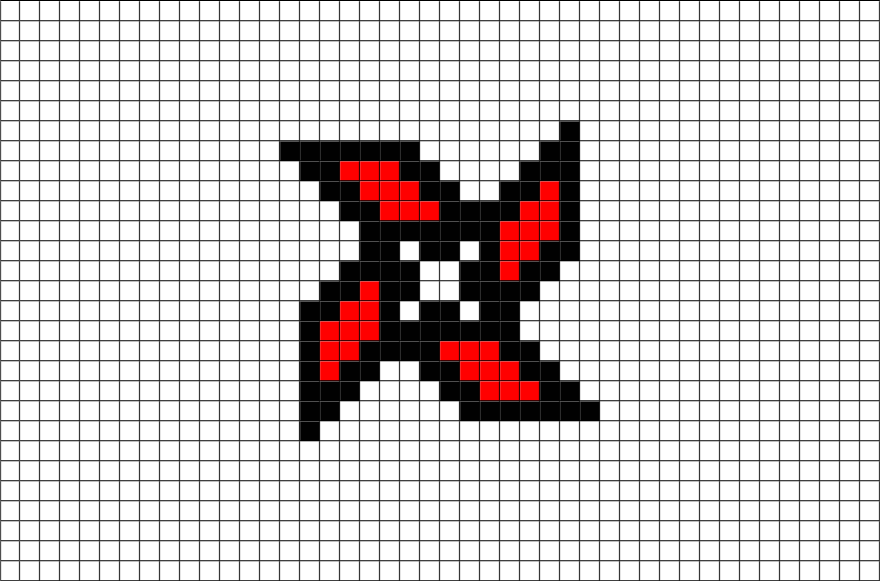 Pixel Art Ninja (880x581), Png Download