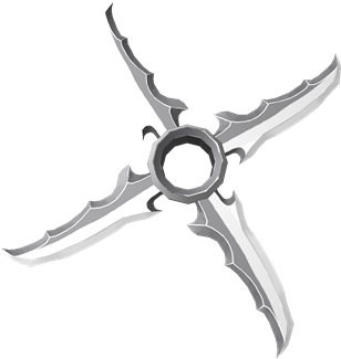 Giant Ninja Star - Shriken Transparent Png (420x420), Png Download