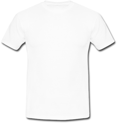 Camisa - White T Shirt Transparent (500x500), Png Download