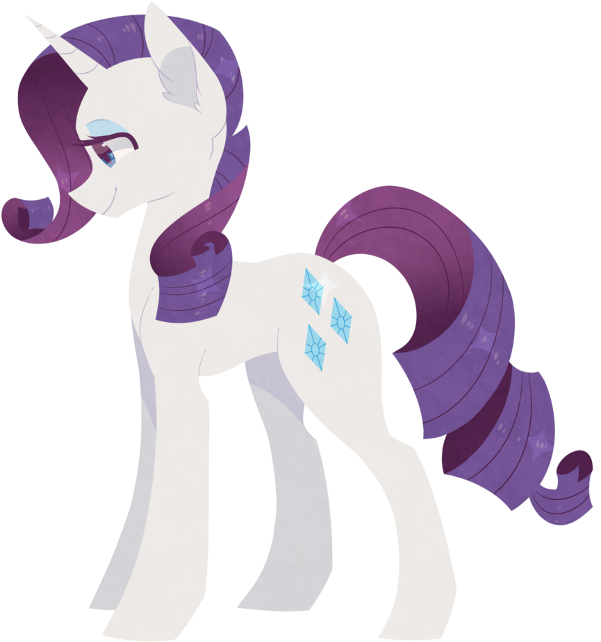 Raponee, Cel Shading, Lineless, Rarity, Safe, Simple - Pony (1024x1017), Png Download