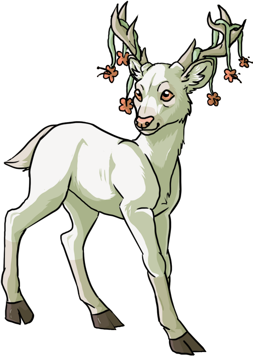 Clipart Royalty Free Library Drawing Deer Baby Suddenly - Drawing (556x766), Png Download