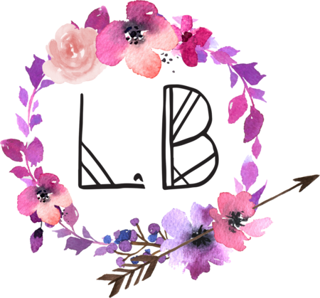 Little Boho Flower Co - Rosa Korallenrote Lila Watercolor-blumen 8 Papierteller (450x419), Png Download