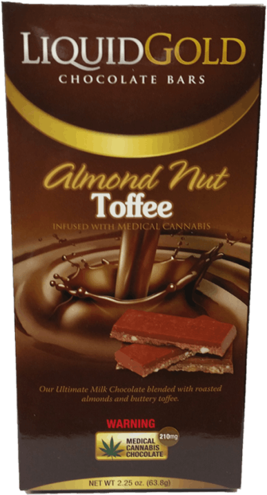Almond Nut Toffee 210mgview More In Edible - Milk (770x770), Png Download