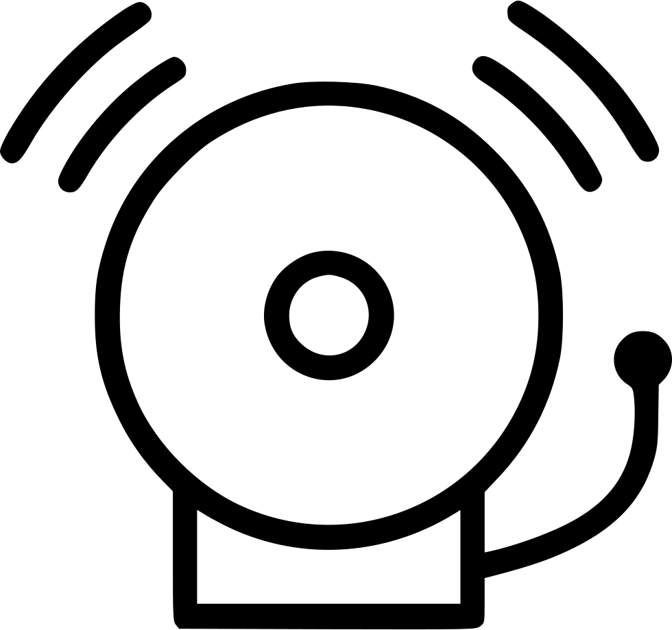School Bell Drawing At Getdrawings - Free Emergency Alarm Png (980x920), Png Download