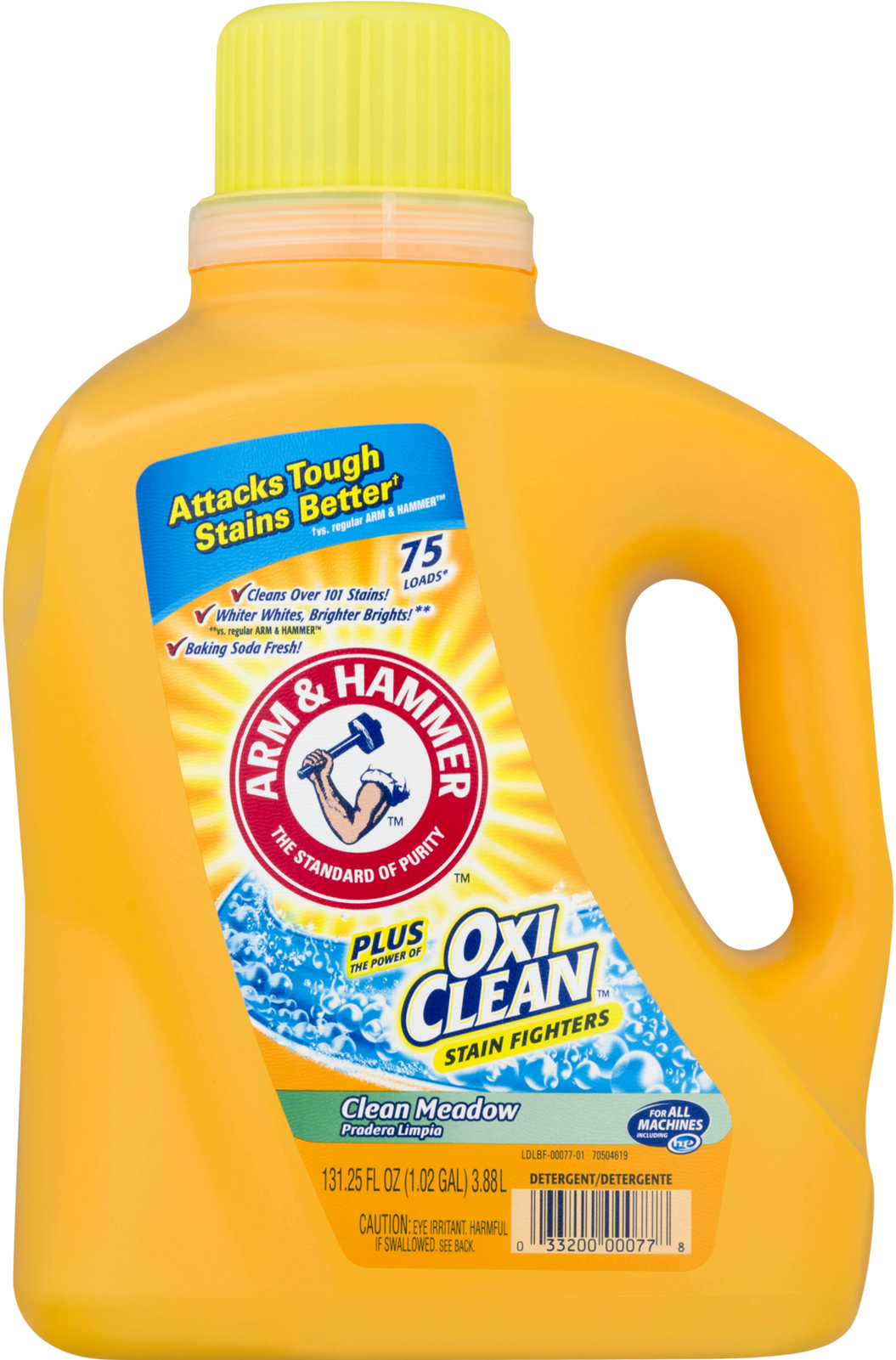Arm & Hammer Clean Meadow Detergent Plus Oxiclean Stain - Arm And Hammer (1600x1600), Png Download