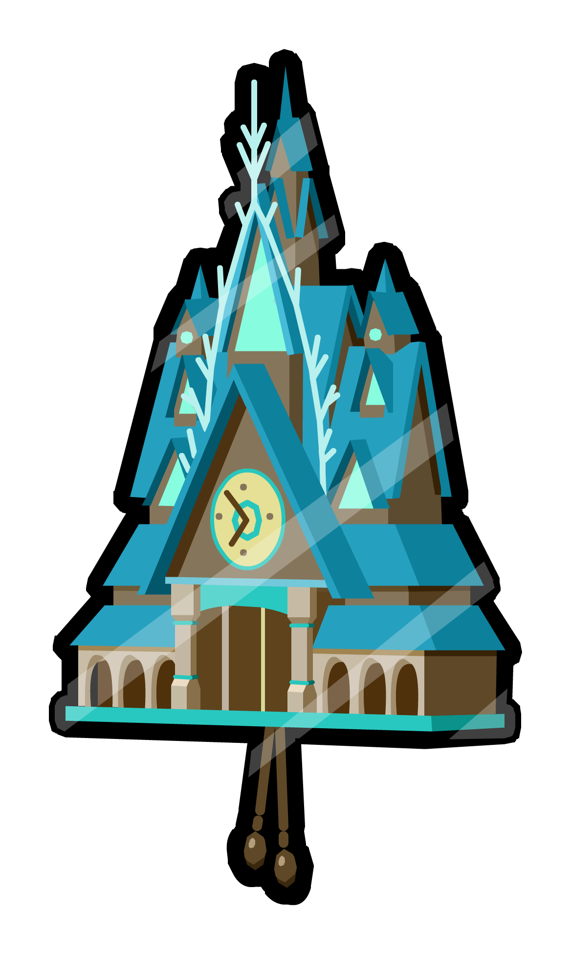 Clocktower Pin Icon - Frozen Fever Png Club Penguin (1168x1956), Png Download