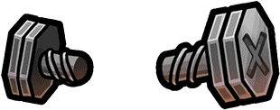 Gear-frankenstein Bolts Render - Frankenstein Neck Bolt Png (380x380), Png Download