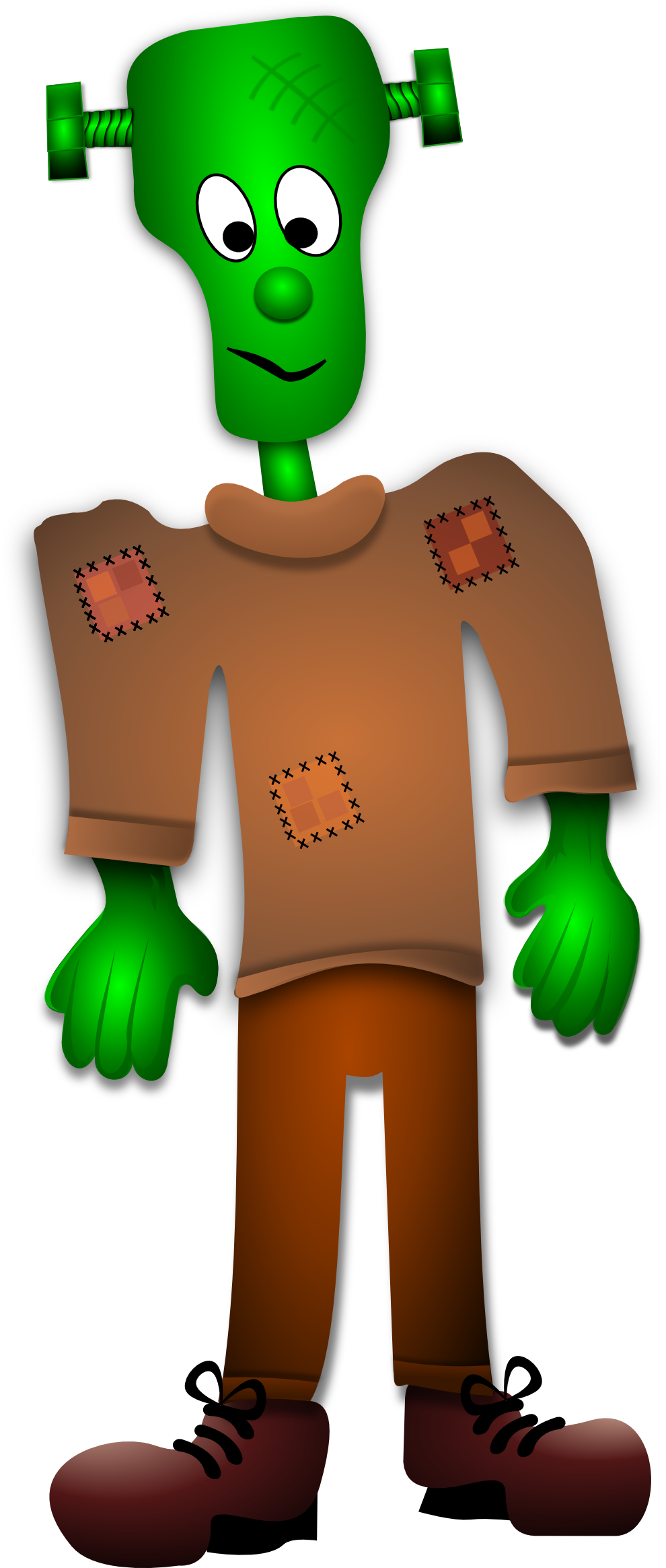 Frankenstein Clipart - Cartoon Image Of Frankenstein (999x2335), Png Download