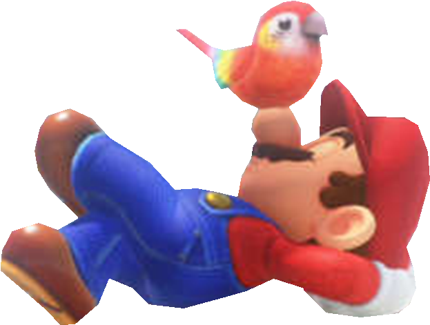 Mario Sleeping - Finch (646x505), Png Download
