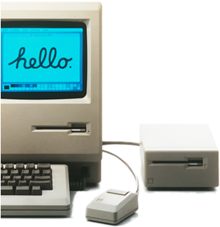 Steve Jobs From Garage Clipart Free Library - Apple Macintosh Png (315x389), Png Download