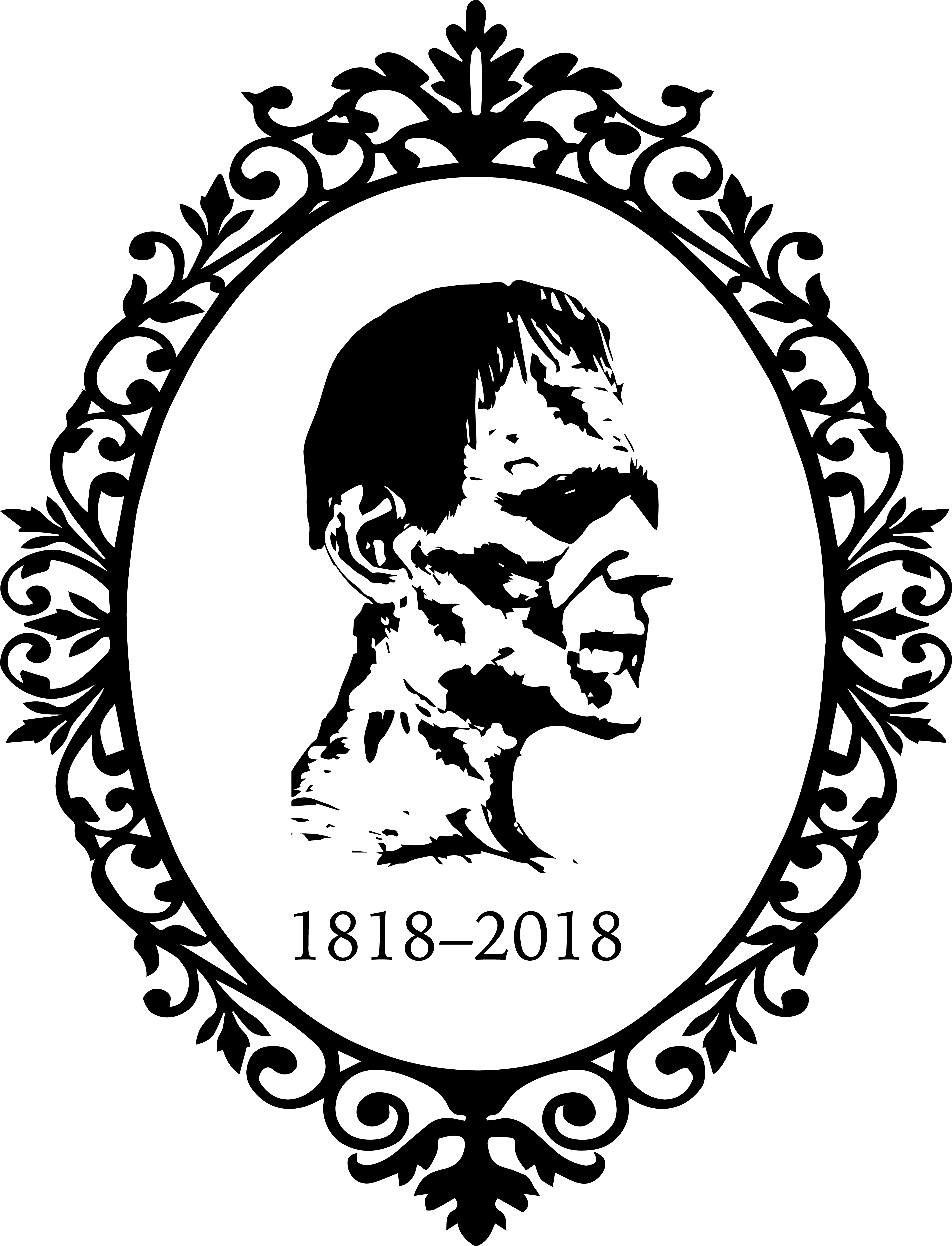 Frankenstein Bicentennial Undergraduate Conference - Vintage Oval Frame Vector (4158x5440), Png Download