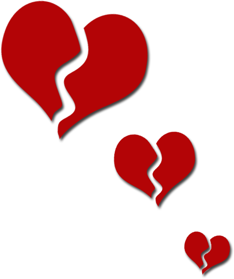 Cartoon Illustration Of - Broken Hearts Clip Art (1200x1200), Png Download