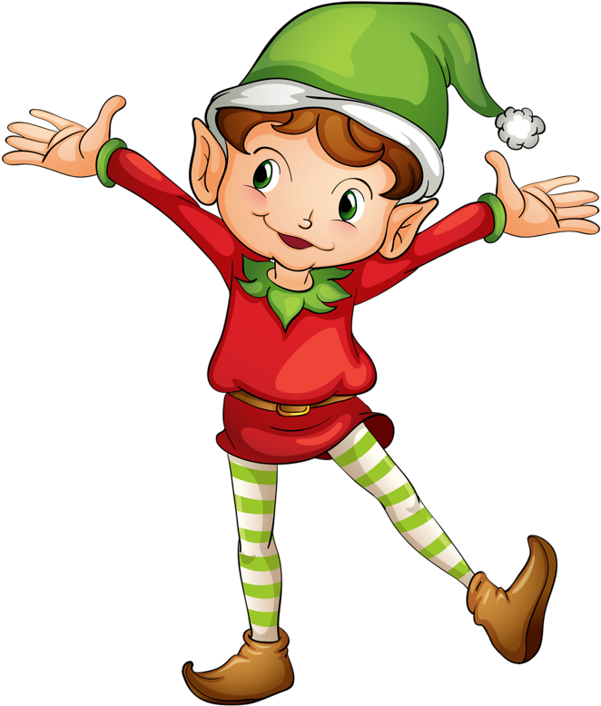Image Royalty Free Download Png Elves Xmas And Pattern - Cartoon Elves (679x800), Png Download