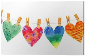 Lovely Cartoon Watercolor Seamless Love Hearts Valentines - Desenho De Parabens (400x400), Png Download