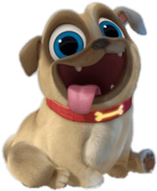 Puppy Dog Pals Rolly Tongue Out - Puppy Dog Pals Rolly (400x400), Png Download