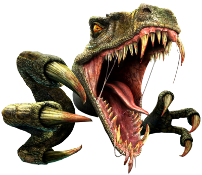 Dinosaurs Clipart Scary Dinosaur - Ark Survival Evolved Png (400x347), Png Download