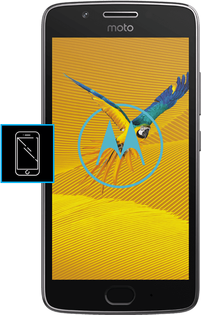 Motorola Broken Screen Replacement, Moto Display Replacement - Lenovo Cell Phone Moto G5, Gold (600x650), Png Download