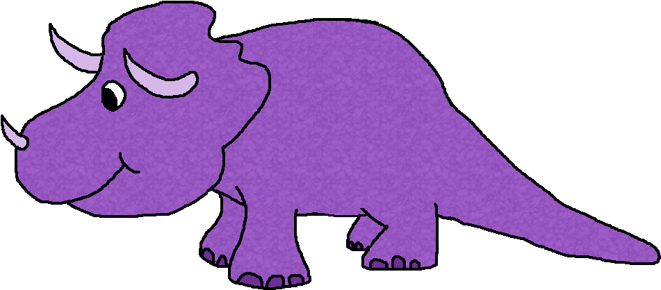 Purple Dinosaur Clipart - Dinosaur Clip Art (971x436), Png Download