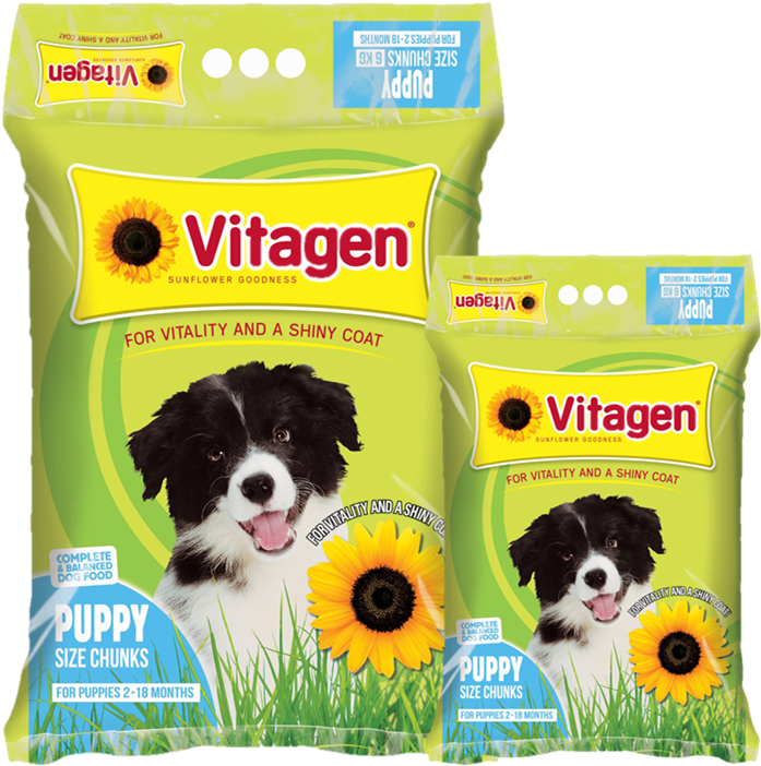 Puppy-chunks - Vitagen - Adult Large Breed Grilled Steak - 20kg (703x706), Png Download