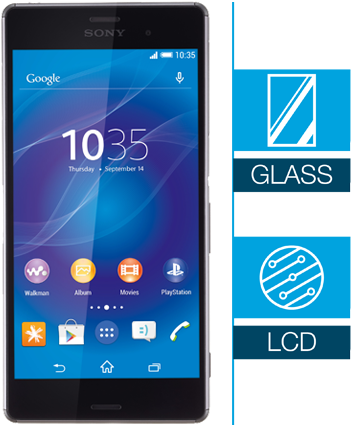 Photos Of Xperia Z Cracked Screen Repair - Ipad 3 Generation Png (450x450), Png Download