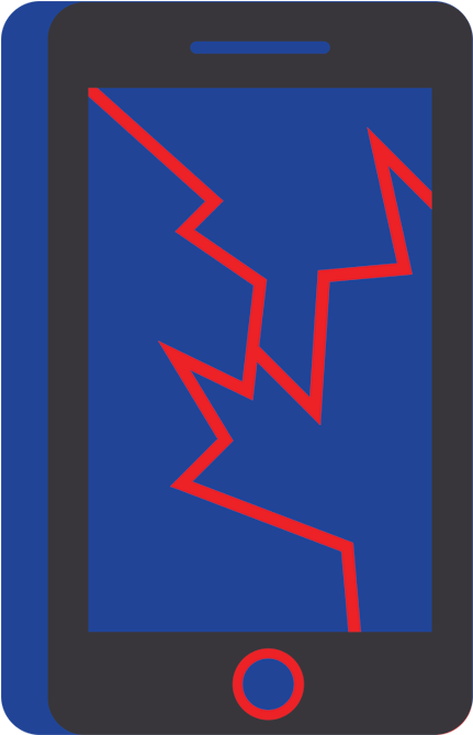 Cracked-screen (800x800), Png Download