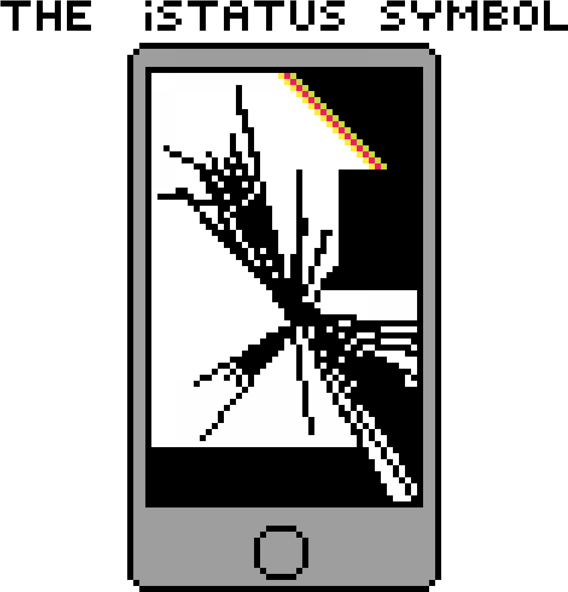 Cracked Screen - User (1200x1200), Png Download