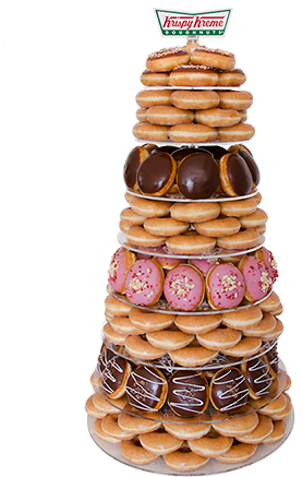 Doughnut-tower - Krispy Kreme Wedding Tower (500x500), Png Download