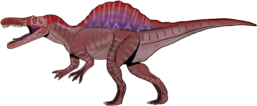 A Concept Remake By Brooksleibee On Deviantart - Jurassic Park 3 Spinosaurus Drawing (900x412), Png Download