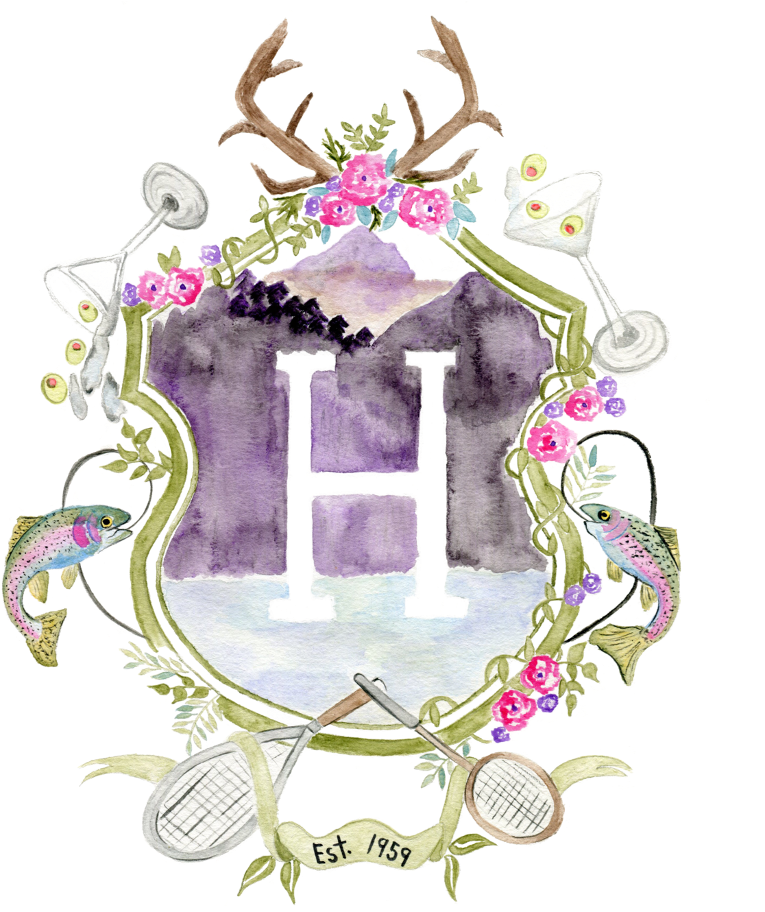 Rustic Crest Emily - Illustration (1200x1496), Png Download