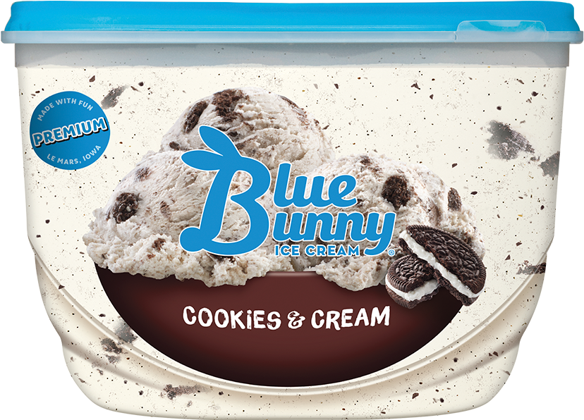 Cookies & Cream Ice Cream Sundae - Blue Bunny Cookies And Cream Ice Cream (847x600), Png Download