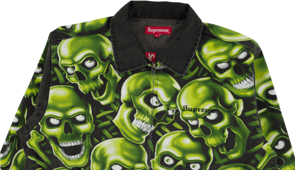 supreme skull work jacket