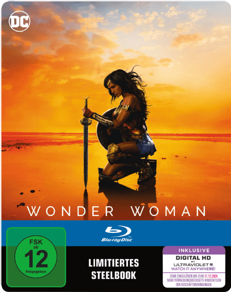 598e9637746cf Wonder Woman Blu Ray - Wonder Woman Steelbook (786x587), Png Download