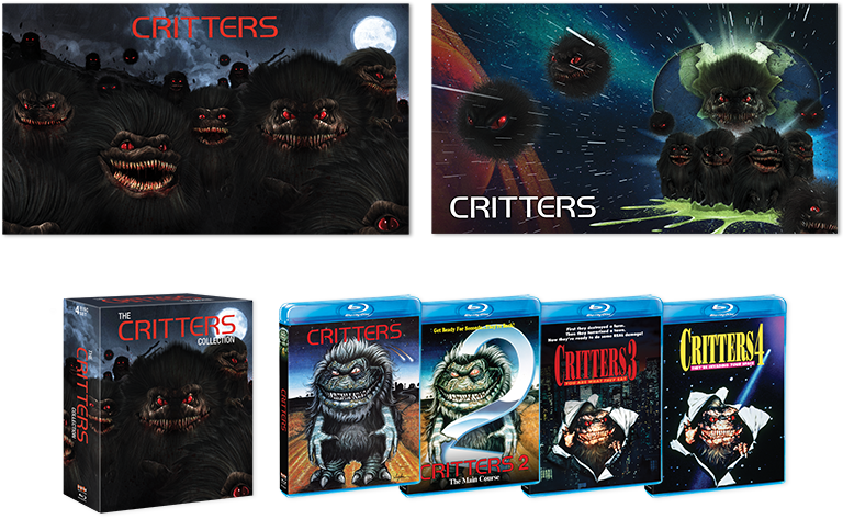 The Critters Collection Two Exclusive Lithographs - Critters Collection Blu Ray (833x507), Png Download