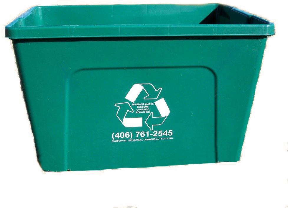 The Recycle Bin Holds About 18 Gallons - Recycling Bin (1024x768), Png Download