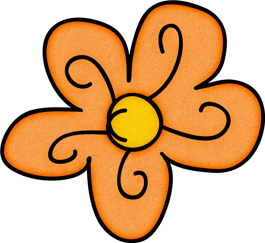 Doodle Flower - Clip Art (887x812), Png Download
